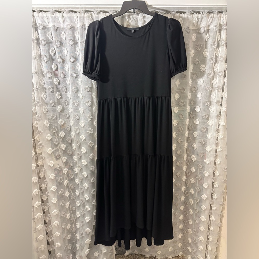 Tiana B. Classic Black Long Sleeve Dress
